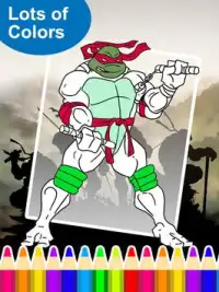 Coloring:Turtles Ninja Legends Screen Shot 2