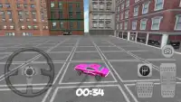 3D City Purple Car Parking Screen Shot 1