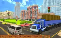 Camion de livraison moderne 3D: Transporter Heavy Screen Shot 9