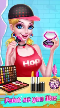 हिप हॉप बना - फैशन लड़कियों के खेल Screen Shot 1