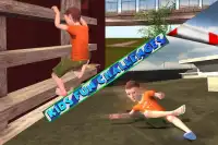 Kids Climbing Rooftop Stunts Screen Shot 4