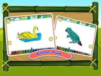 Jogos de sons de pássaros - Cor e quebra-cabeça Screen Shot 1