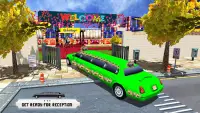 리무진 웨딩 택시 시뮬레이터 게임 : 고급 자동차 게임 Screen Shot 2