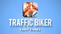 Traffic Biker Screen Shot 0