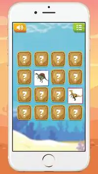 Dinosaur Memory Puzzle Game Screen Shot 1