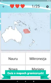 Quiz o Oceanii i Australii - kraje, stolice, flagi Screen Shot 19