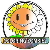 Coloring Plant and zombi