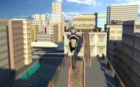 屋根の上に自転車レース - Bike Racing Screen Shot 3