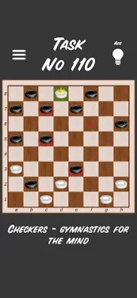 Checkers Puzzles - チェッカーパズル Screen Shot 2