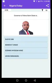 Nigeria Current Affairs Quiz Screen Shot 8