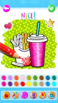 Food Coloring Game - Learn Colors Screen Shot 1