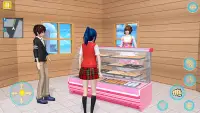 Anime Girl Games: School Simulator 2021 Screen Shot 1