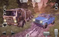 Offroad Trucker Muddy Car Drive: Petualangan Bukit Screen Shot 1