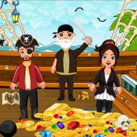 Pretend Pirate Town Life: Explore Sea Treasure
