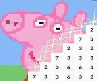 Color by Number Peppa Pixel Art Screen Shot 5