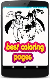 superheroes coloring pages games for kids Screen Shot 3