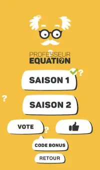 Professeur Equation - Jeux de Mathématiques Screen Shot 1