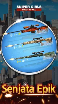 Gadis-gadis Sniper - 3D Gun Shooting FPS Game Screen Shot 2