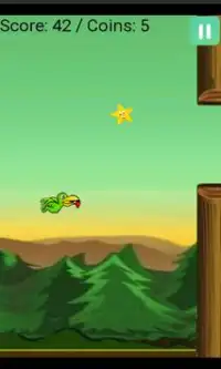 Flappy Green Parrot Screen Shot 5