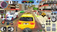 مدينة سيارة اجره القيادة ألعاب Screen Shot 1