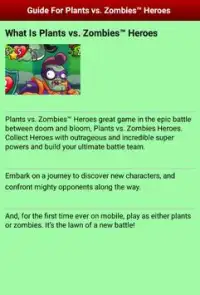 Guide Plants vs Zombies Heroes Screen Shot 2