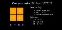 Make 24 - Fun Math Game |24 solver |4 Number Game Screen Shot 4
