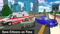 Big Ambulance Doctor Rescue 3D Screen Shot 1
