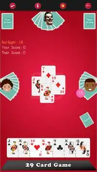 29 jogo de cartas Screen Shot 2