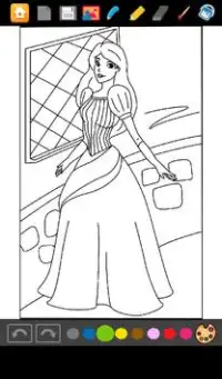 Jeux Coloriage Princesses Screen Shot 3