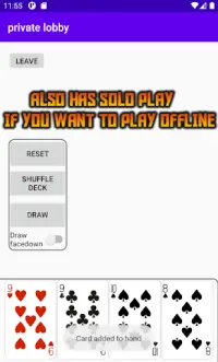 Deck of Cards - play online multiplayer w friends Screen Shot 6