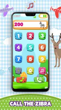 BabyPhone for kids -Animals Music, Numbers, Rhymes Screen Shot 1