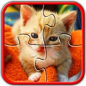 Cat Jigsaw Puzzles Cute Brain Games for Kids FREE