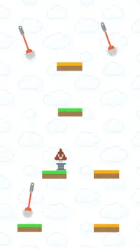 Leaping poop game: dodge plunger and toilet brush Screen Shot 0