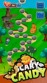 Scary Candy: Free Match-3 Game. Collection game! Screen Shot 0