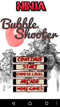 Ninja : Bubble Shooter Screen Shot 0
