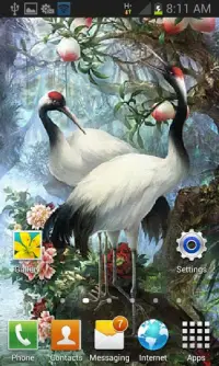 White Birds Live Wallpaper Screen Shot 1