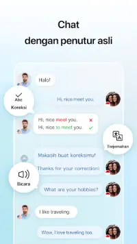 HelloTalk: Pembelajaran Bahasa Screen Shot 1