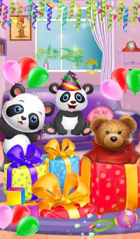 Bebek Panda Doğum Günü Partisi - Çocuk Eğlence Screen Shot 14