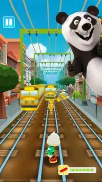 Panda Subway Rush Screen Shot 2