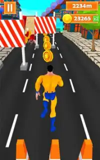 Superhero Run - Endless Running Game Screen Shot 6