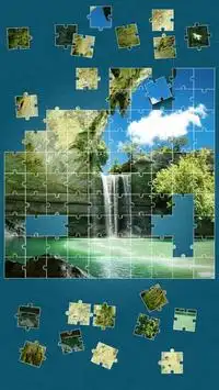 Waterfall Jigsaw Puzzle Screen Shot 1