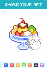 Pixel Art Food And Drink Color By Number Screen Shot 6