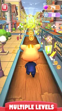 Cat and Mouse surf the subway Dash Screen Shot 1