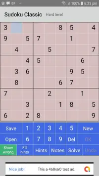 Sudoku Classic Screen Shot 0