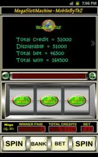 Mega Slot  Machine Trial Screen Shot 3