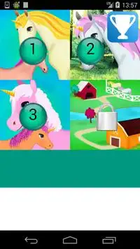 unicorn puzzles game Screen Shot 1