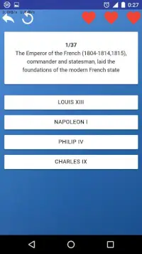 Kings and Presidents of France - A Test of History Screen Shot 5