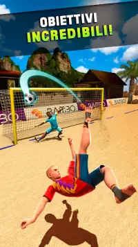Spara Goal - Beach Calcio Screen Shot 1