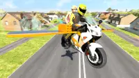 Flying bike Driving Simulator Screen Shot 4