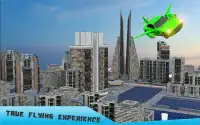 Tương lai Flying Robot Xe Taxi Trò chơi vận tải Screen Shot 9